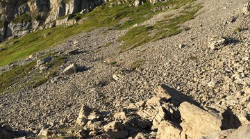 Steiniger Aufstieg zum Plateau