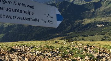 Abstieg vom Plateau zur Ifersguntenalpe
