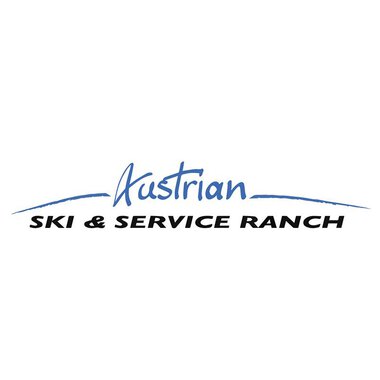 Ein Logo der Austrian Ski & Service Ranch. Die Schrift ist in blauen und schwarzen Farben gehalten. | © Austrian Ski-& Service Ranch Logo